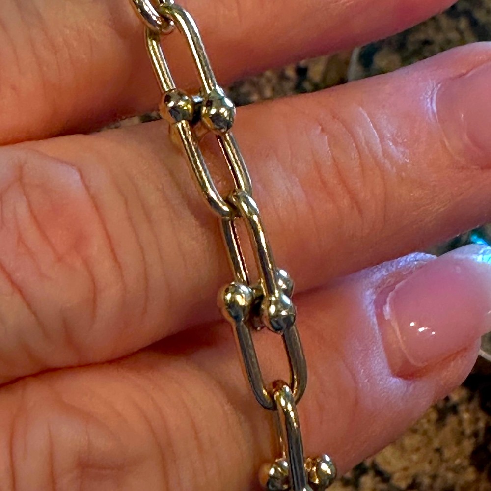 18 KT Tiffany Inspired Hardwear Collection Necklace and Bracelet - Picture 5 of 9